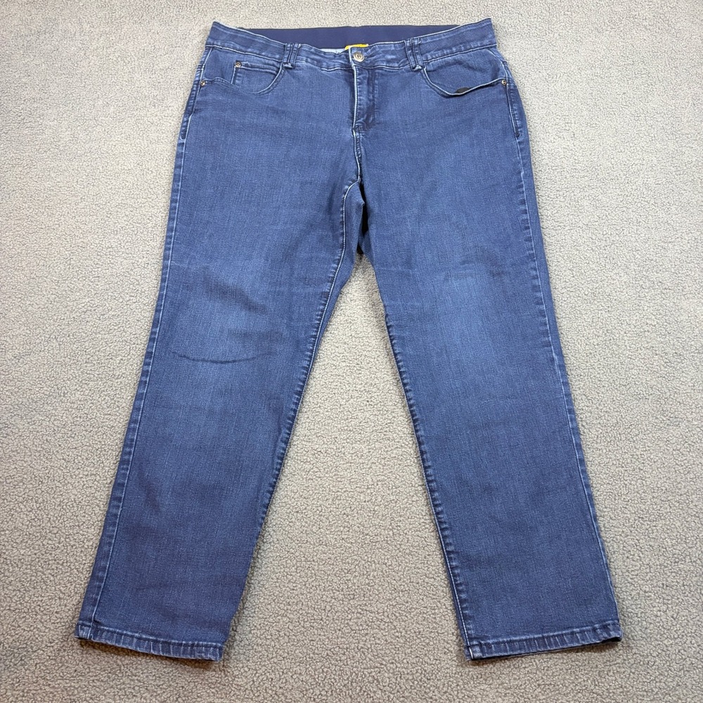Ruby Rd Jeans Womens 18W Blue Straight Leg Style 70202 09 Stretch Denim